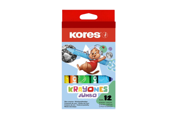 kolores jumbo krayones 12 barev